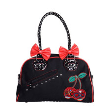 Dámská taška kabelka retro rockabilly pin-up Banned Underworld With Cherry Bites Handbag