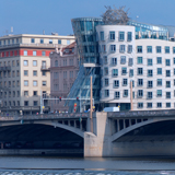 glass bridge prague Legion Bridge