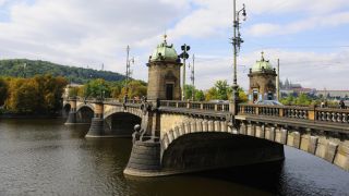 glass bridge prague Legion Bridge